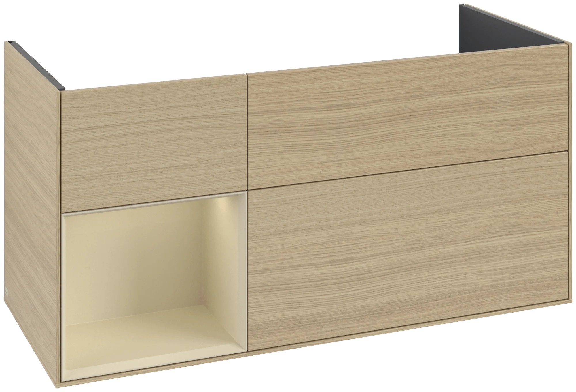 Villeroy & Boch Finion Waschbeckenunterschrank F06, 1196x591x498mm, mit Beleuchtung, 3 Auszüge Villeroy & Boch Finion Waschbeckenunterschrank F06, 1196x591x498mm, mit Beleuchtung, 3 Auszüge