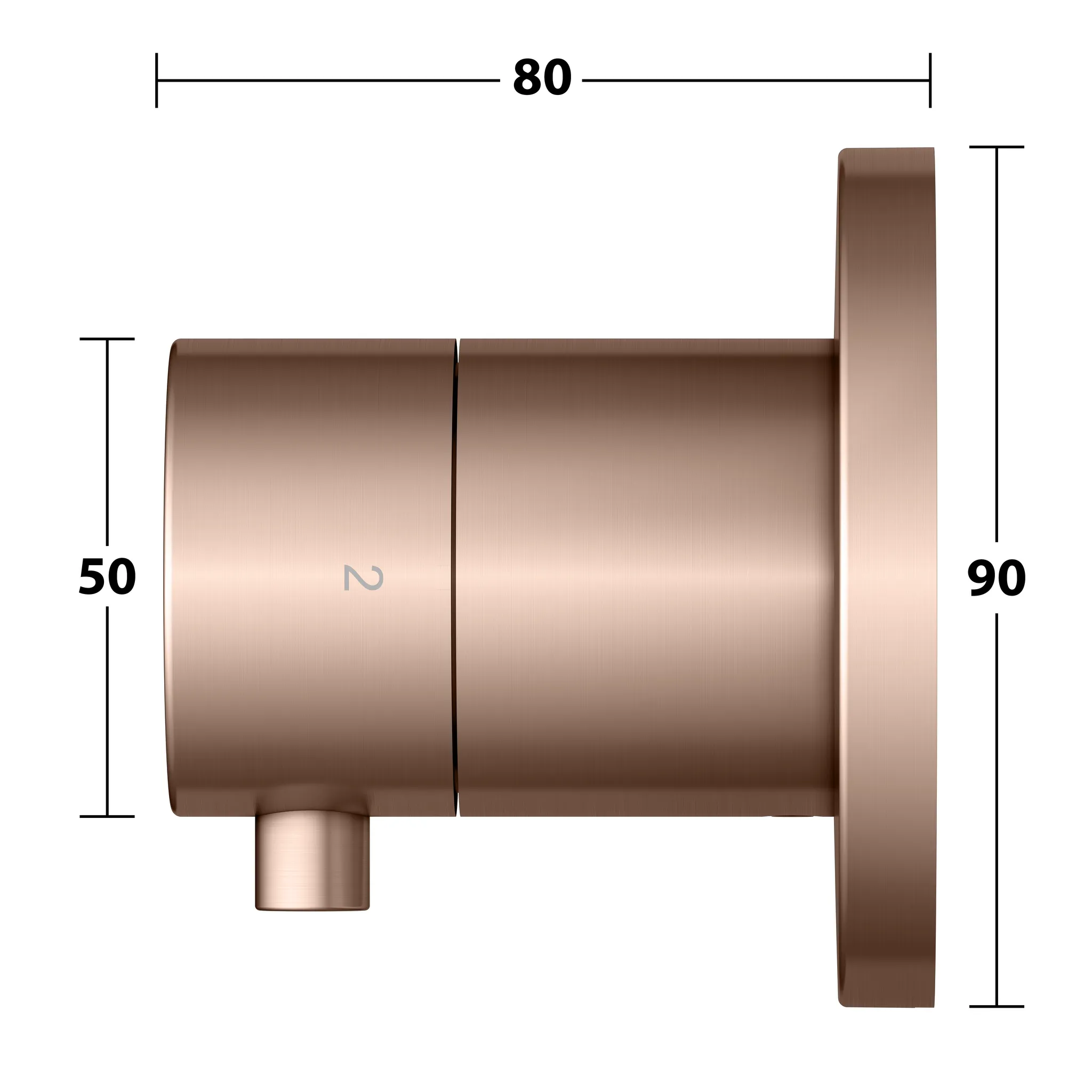 IXMO 2-Wege Ab- u. Umstellventil UP Rotgold geb. IXMO 2-Wege Ab- u. Umstellventil UP Rotgold geb.