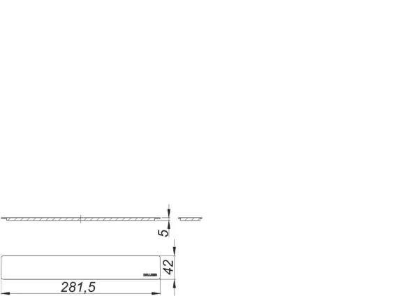 Abdeckung CeraWall Select Edelstahl poliert Abdeckung CeraWall Select Edelstahl poliert