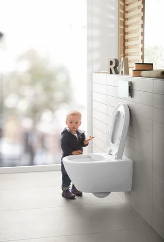 Villeroy & Boch Subway 2.0 Tiefspül-WC spülrandlos, oval, weiß Alpin AntiBac CeramicPlus, 370 x 560 mm, Höhe 365 mm, wandhängend