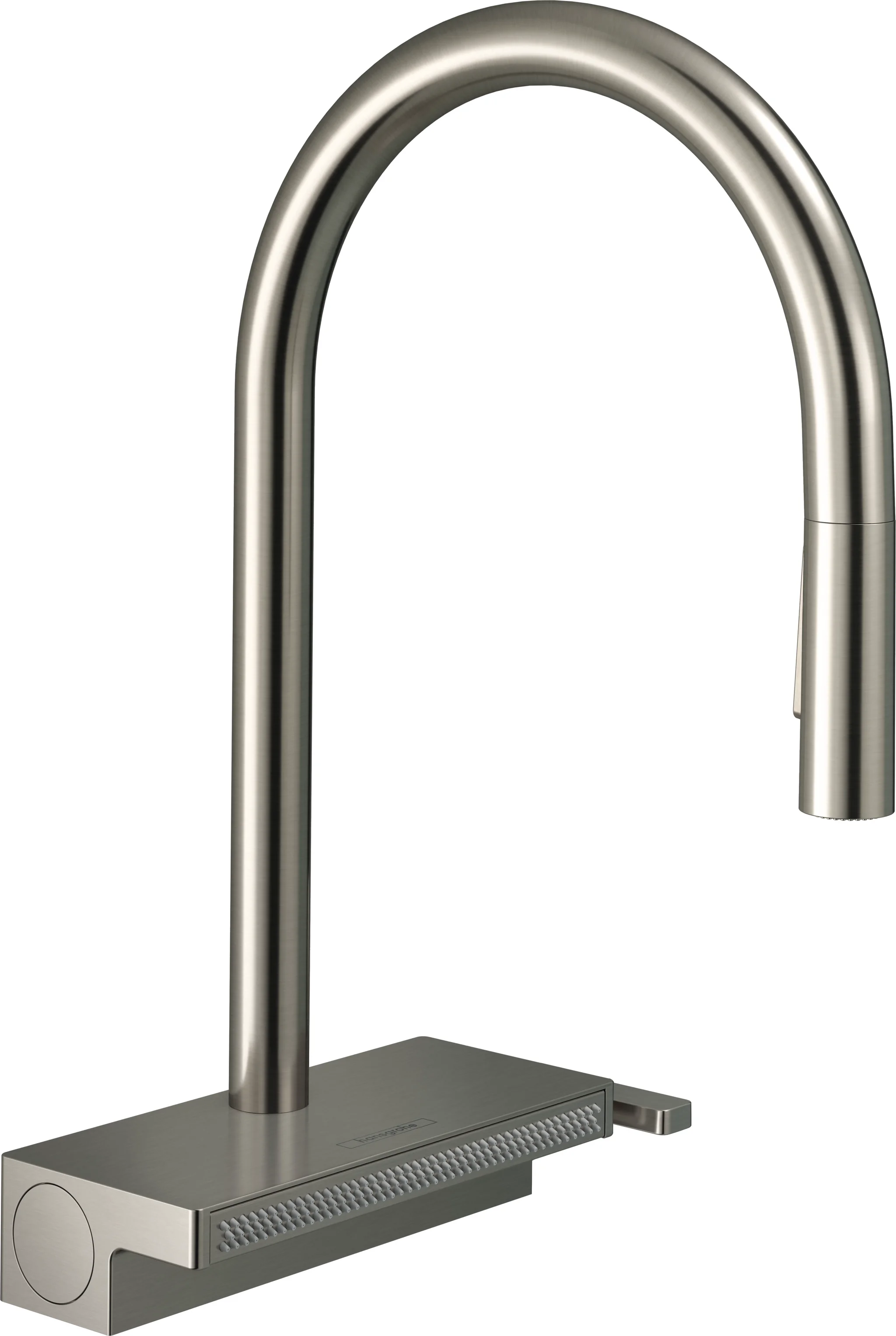 Hansgrohe Aquno Select M81 - Einhebel-Küchenmischer mit Ausziehbrause, Edelstahl-Optik, ComfortZone 170, 3 Strahlarten, sBox-Schlauchführung, Hahnlochbohrung 35 mm