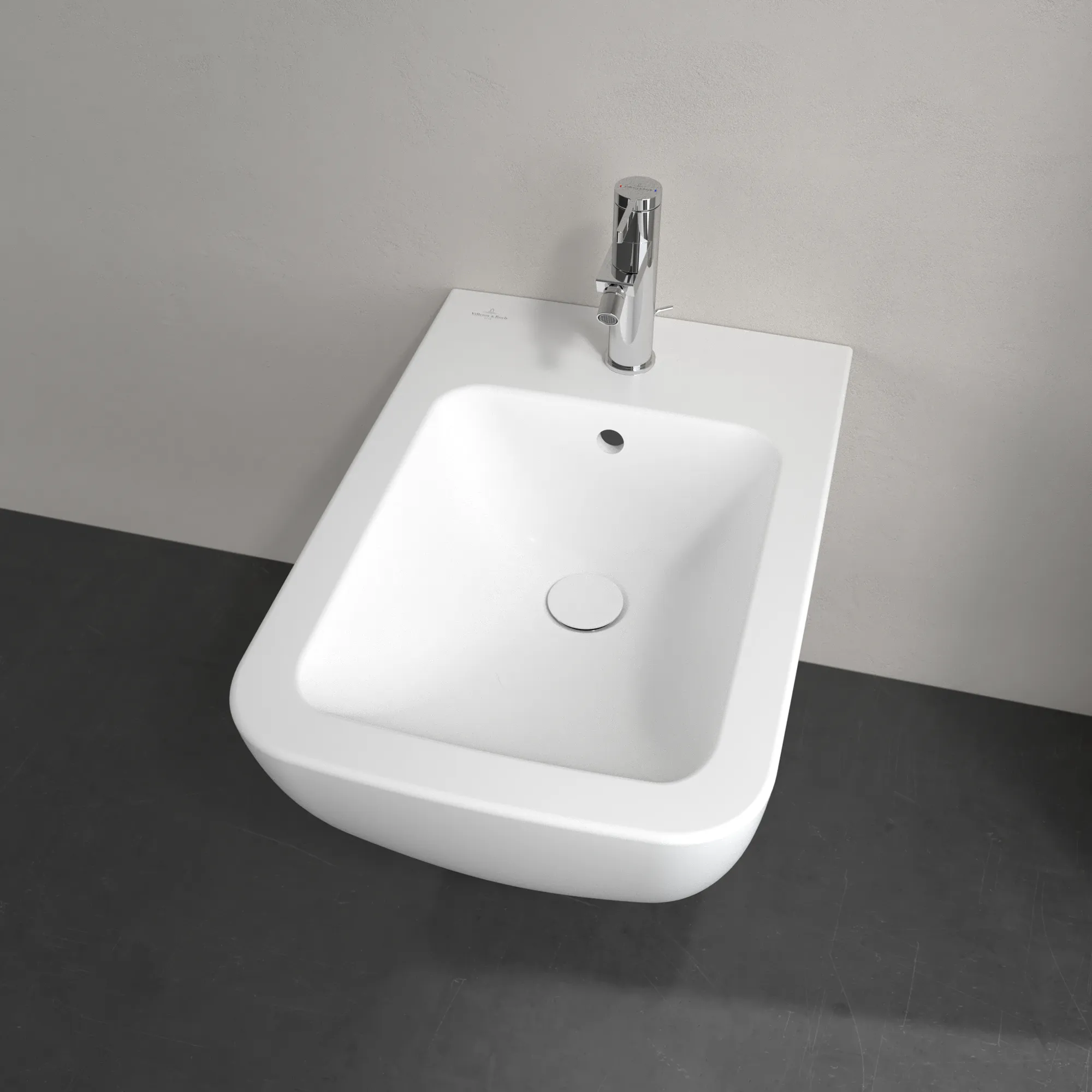 Villeroy & Boch Venticello Bidet wandhängend Stone White CeramicPlus Villeroy & Boch Venticello Bidet wandhängend Stone White CeramicPlus