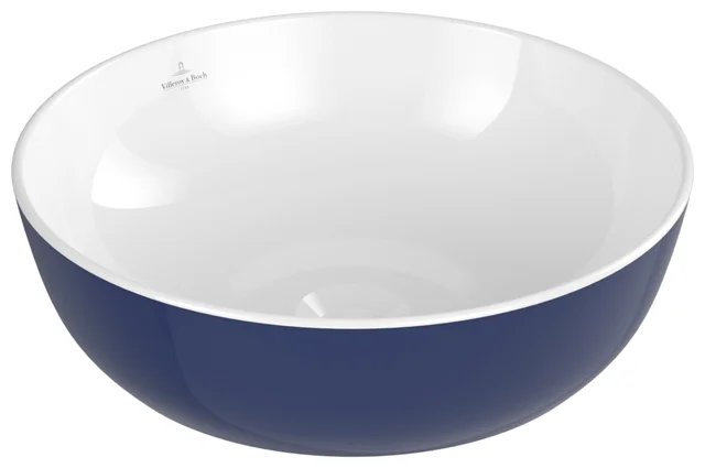 Villeroy & Boch Aufsatzwaschtisch aus TitanCeram „Artis“ ⌀ 430 mm in Deep Ocean Villeroy & Boch Aufsatzwaschtisch aus TitanCeram „Artis“ ⌀ 430 mm in Deep Ocean