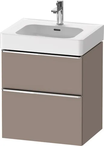 Duravit Waschtischunterschrank wandhängend „D-Neo“ 58,4 × 62,5 × 45,2 cm in Basalt Matt