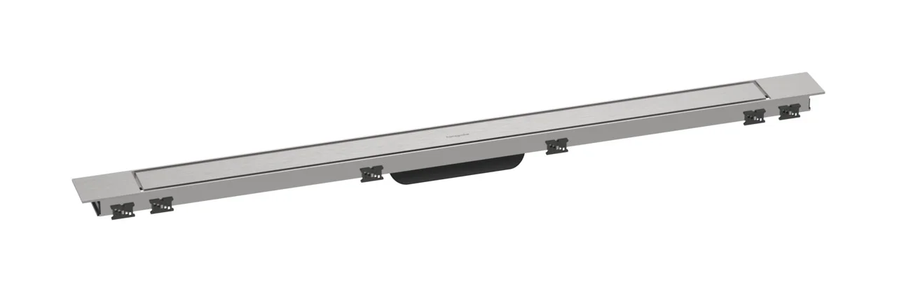 Hansgrohe RainDrain Match Plus Fertigset Duschrinne 1000 mm, höhenverstellbarer Rahmen Edelstahl gebürstet Hansgrohe RainDrain Match Plus Fertigset Duschrinne 1000 mm, höhenverstellbarer Rahmen Edelstahl gebürstet
