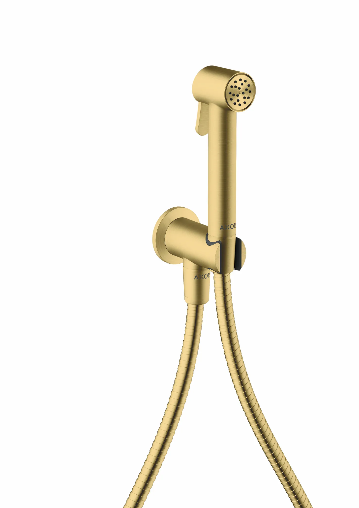 Hansgrohe AXOR Bidette Showers Handbrause rund für Kaltwasser, Brushed Brass, Brauseschlauch 1.250 mm Hansgrohe AXOR Bidette Showers Handbrause rund für Kaltwasser, Brushed Brass, Brauseschlauch 1.250 mm