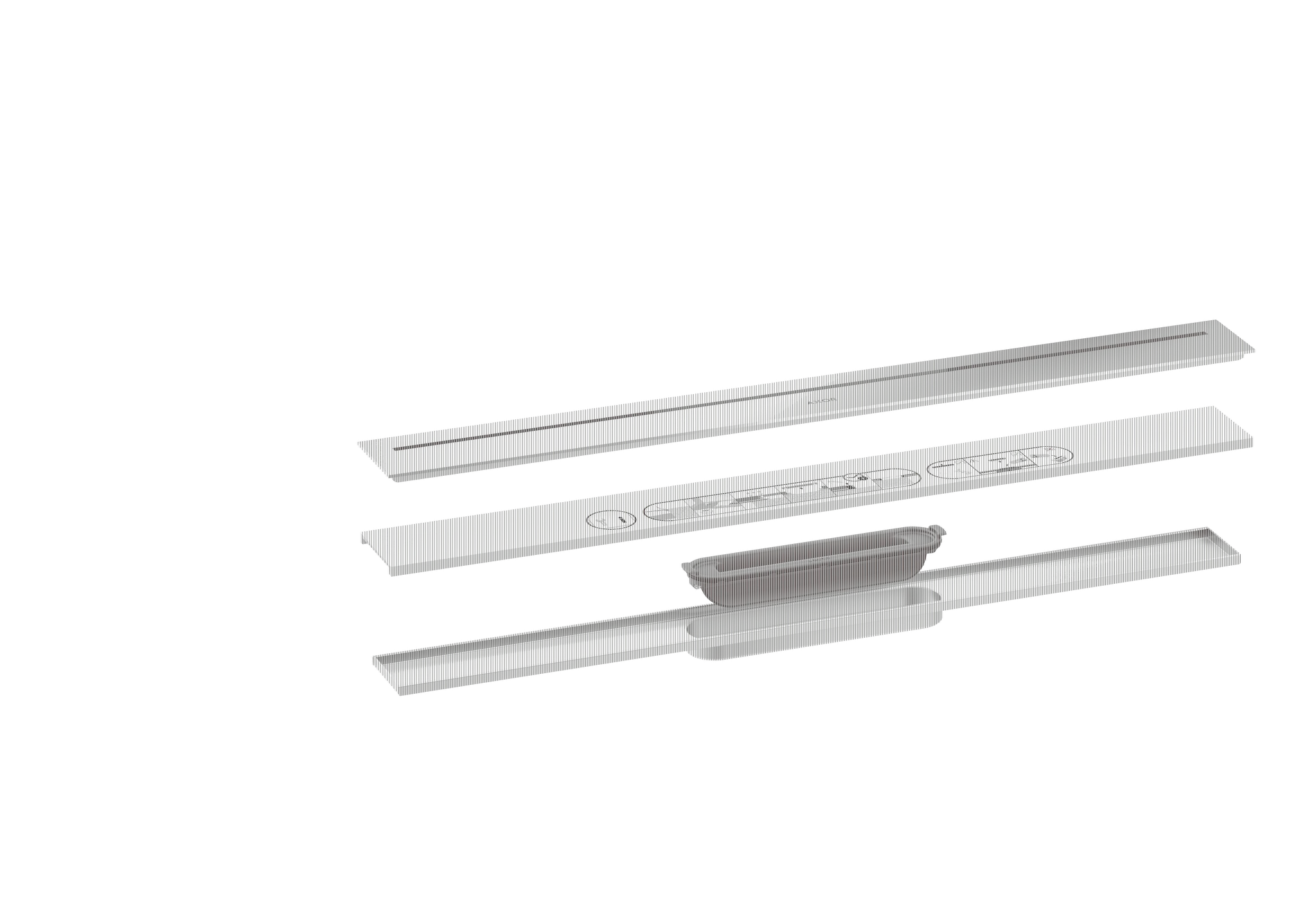 Hansgrohe AXOR Drain Fertigset Duschrinne 700, Chrom Hansgrohe AXOR Drain Fertigset Duschrinne 700, Chrom