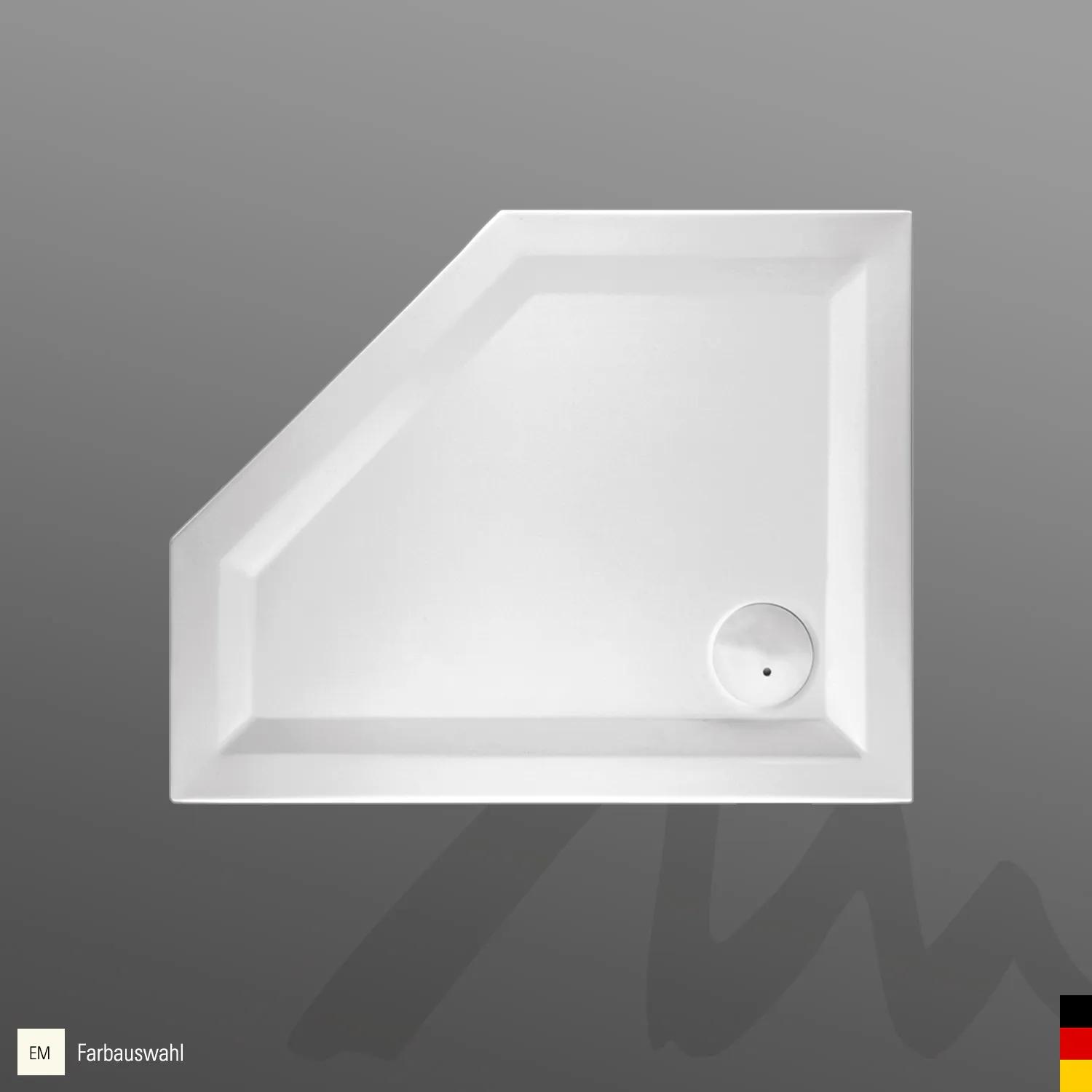 Mauersberger Duschwanne „circi“ 1000 × 800 mm in Edelweiß (matt) Mauersberger Duschwanne „circi“ 1000 × 800 mm in Edelweiß (matt)