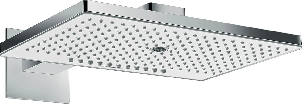 Hansgrohe Rainmaker Select Kopfbrause 460 3jet, weiß/chrom, Brausearm 450 mm, 18,4 l/min Durchfluss, abnehmbare Strahlscheibe und Kopfbrause Hansgrohe Rainmaker Select Kopfbrause 460 3jet, weiß/chrom, Brausearm 450 mm, 18,4 l/min Durchfluss, abnehmbare Strahlscheibe und Kopfbrause