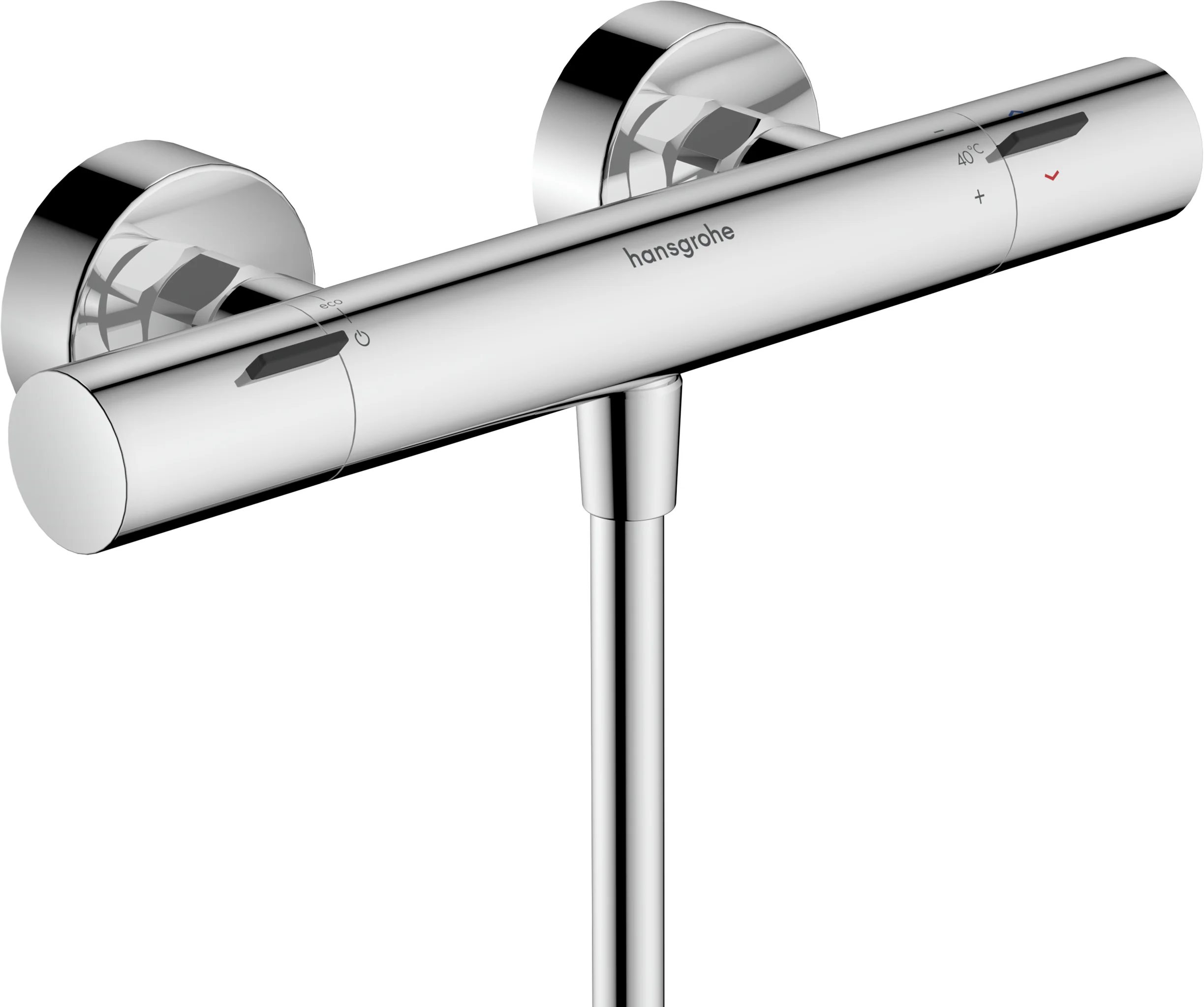 Hansgrohe Ecostat Fine Brausethermostat Aufputz Chrom, DN15, Temperatur- und Volumensteuerung, EcoStop+ Taste, max. Durchflussmenge 17 l/min bei 3 bar, min./max. Betriebsdruck 1/10 bar, Sicherheitssperre ab 40°C, einstellbare Temperaturbegrenzung, Rückfl Hansgrohe Ecostat Fine Brausethermostat Aufputz Chrom, DN15, Temperatur- und Volumensteuerung, EcoStop+ Taste, max. Durchflussmenge 17 l/min bei 3 bar, min./max. Betriebsdruck 1/10 bar, Sicherheitssperre ab 40°C, einstellbare Temperaturbegrenzung, Rückfl