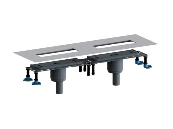 Ablaufgehäuse DallFlex Duo senkrecht, DN 50