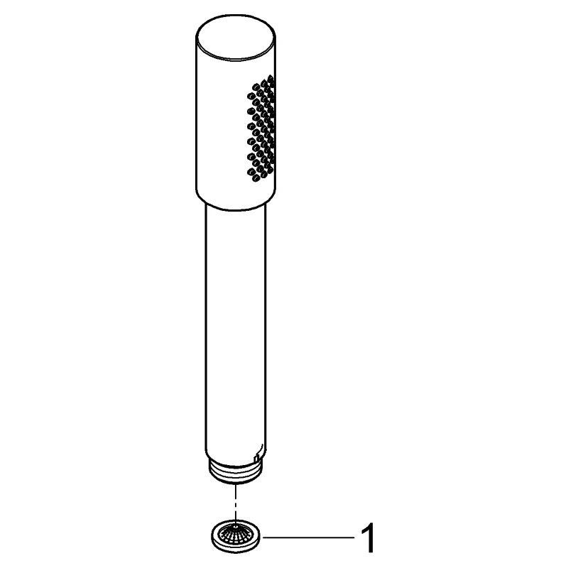 Handbrause Sena 26465, Metall, 1 Strahlart, 6,6 l/min Durchflusskonstanthalter, nickel