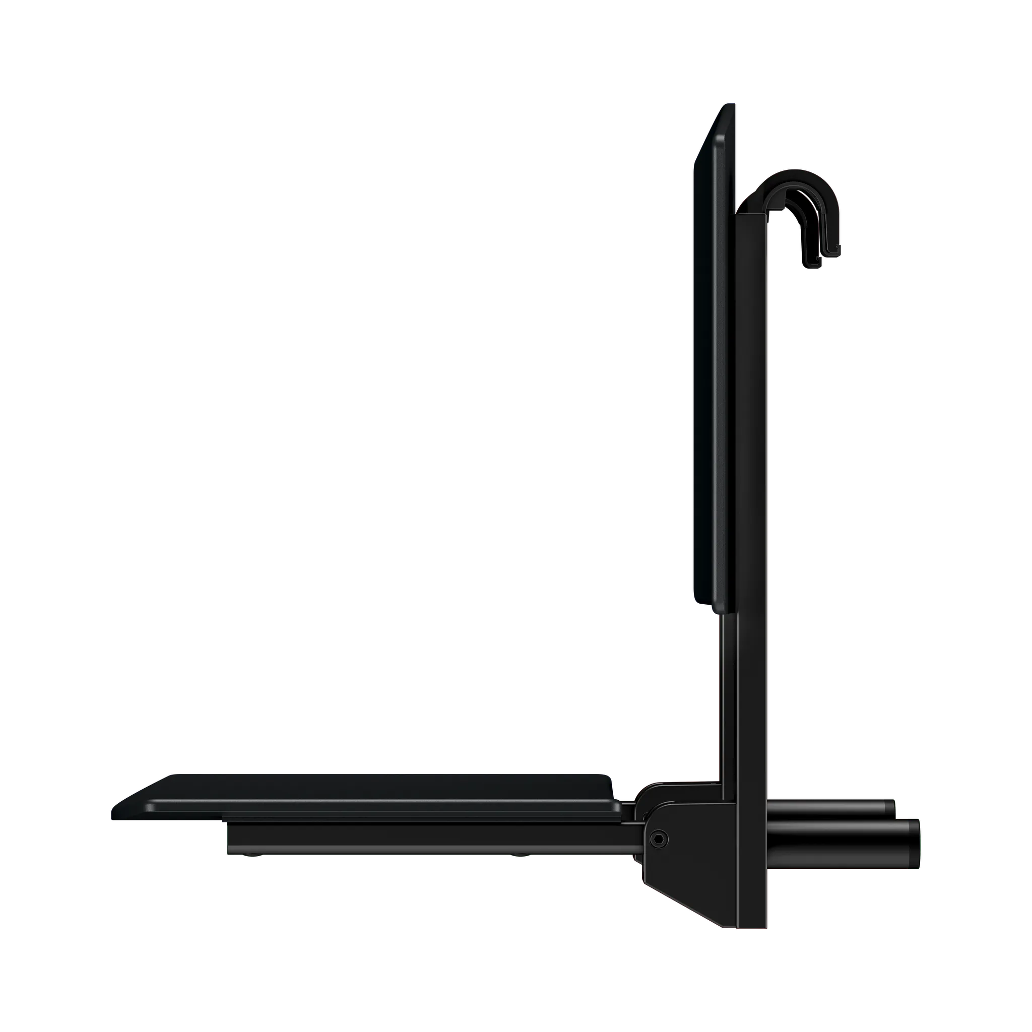 Klappsitz zum Einhängen „Care“ in Schwarz (matt) Klappsitz zum Einhängen „Care“ in Schwarz (matt)