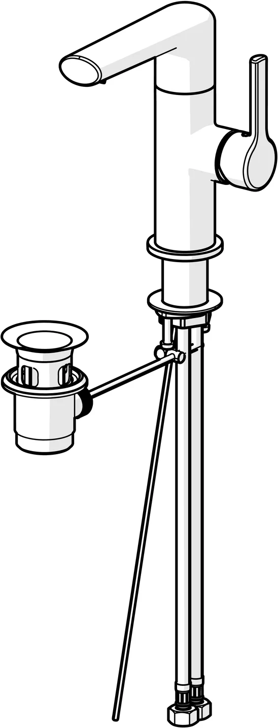 HansaRONDA Einhebelmischer Waschtischbatterie 5526 Chrom