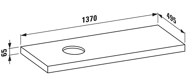 Laufen Waschtisch-Platte LANI 495x1370x65 mit Ausschnitt links inklusive 2 Befestigungselemente wildeiche Laufen Waschtisch-Platte LANI 495x1370x65 mit Ausschnitt links inklusive 2 Befestigungselemente wildeiche