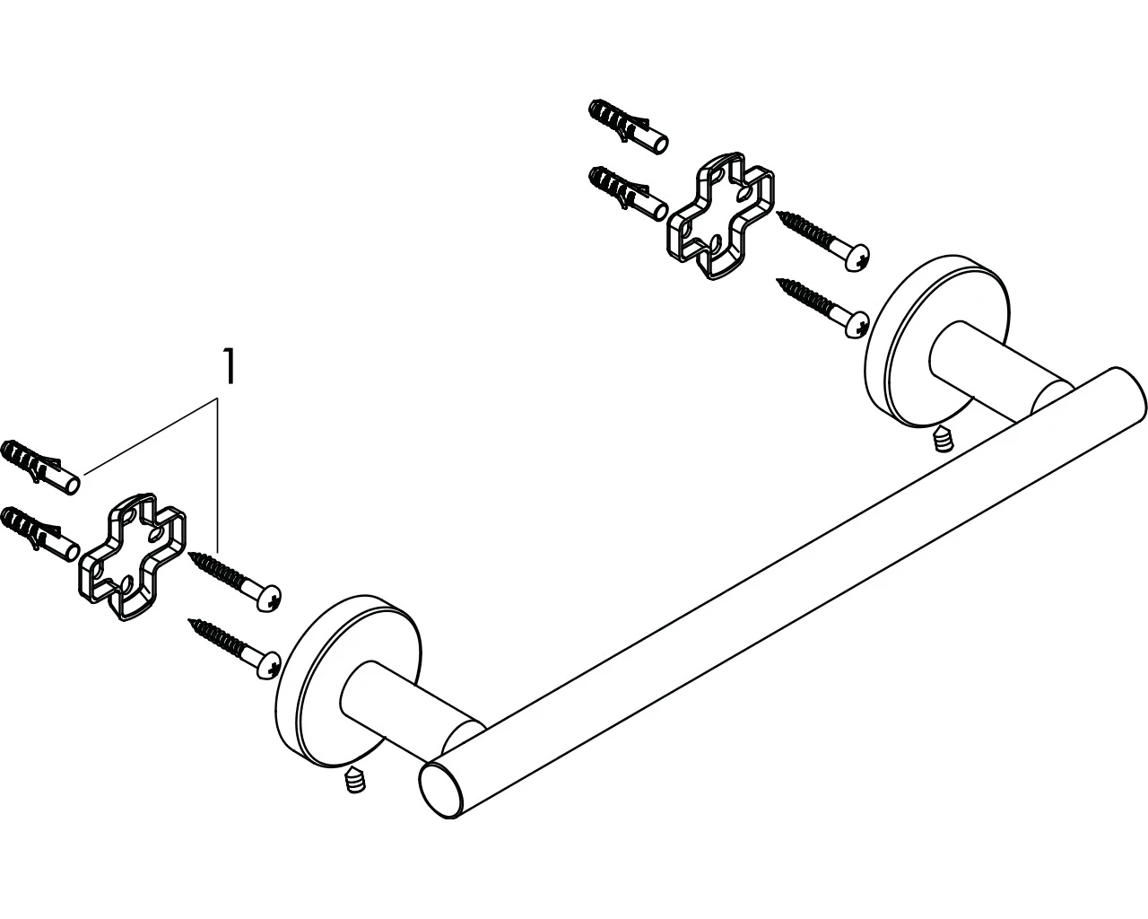 Haltestange Logis Universal chrom