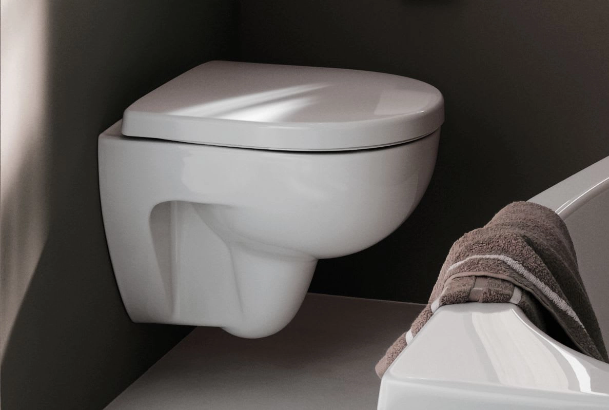 Geberit Renova Compact Wand-WC Tiefspüler, verkürzte Ausladung 48cm – weiß Geberit Renova Compact Wand-WC Tiefspüler, verkürzte Ausladung 48cm – weiß