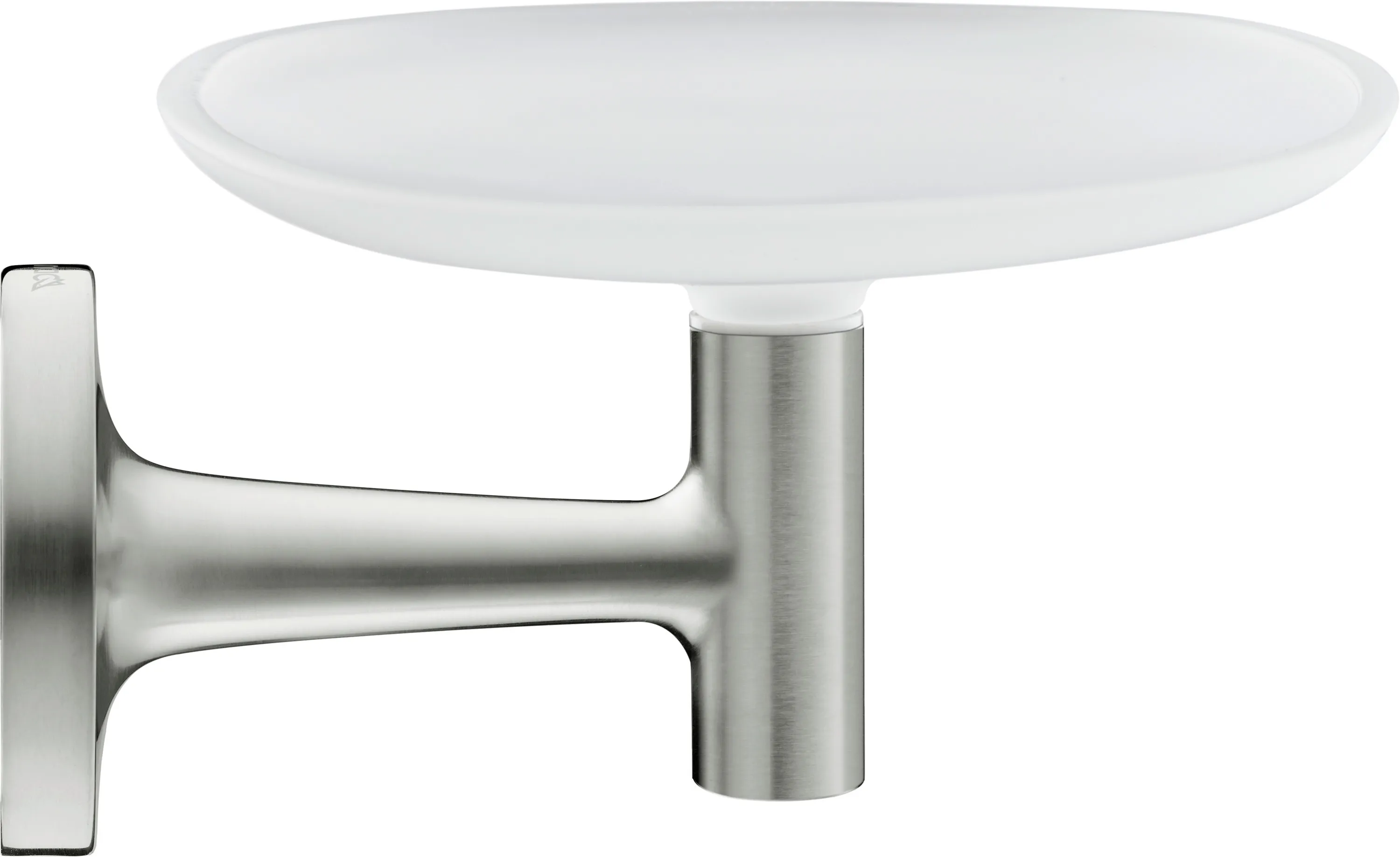 Duravit Starck T Seifenschale Edst Gebürstet, Akzentfarbe Weiß Satinox Matt, Wandhängend