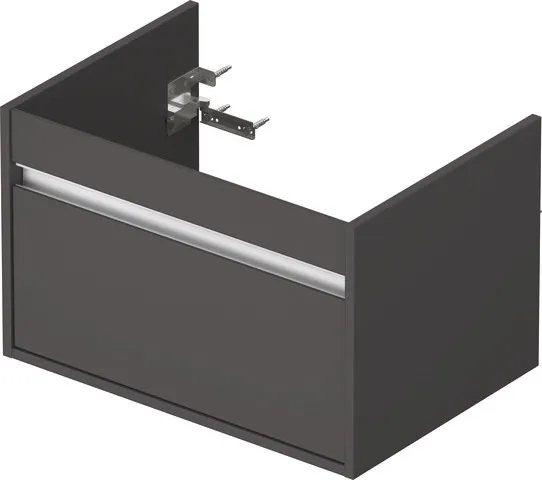 Duravit Waschtischunterschrank wandhängend „Ketho“ 65 × 41 × 45,5 cm Graphit Matt