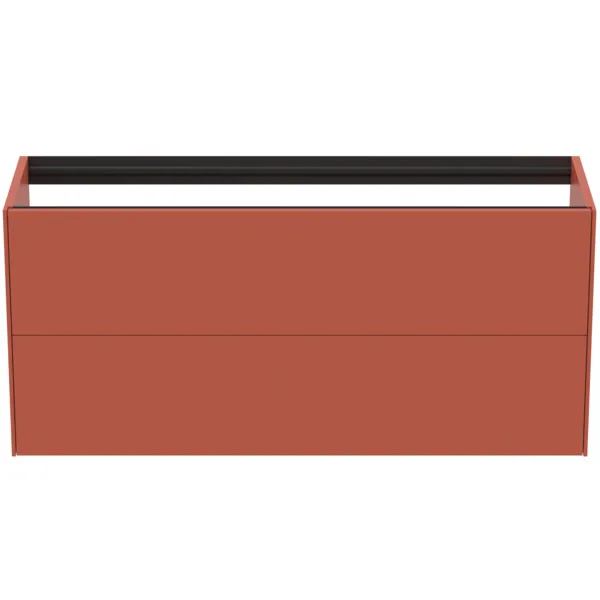 Ideal Standard Waschtischunterschrank „Conca“ 120 × 54 × 37,3 cm Sunset matt lackiert