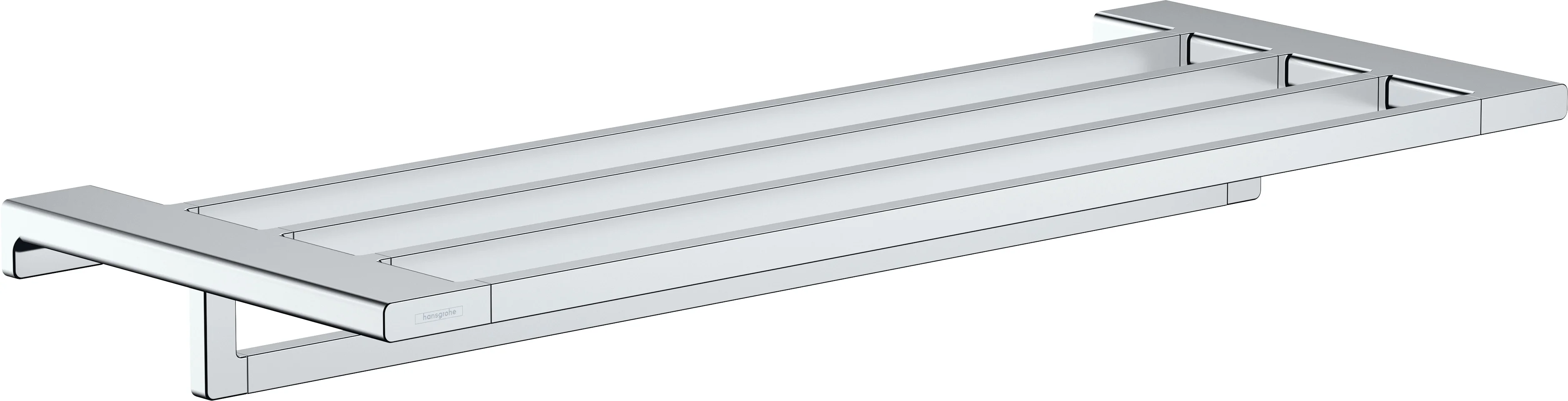 Hansgrohe AddStoris Q Handtuchablage mit Handtuchhalter, Chrom, 648 mm Länge Hansgrohe AddStoris Q Handtuchablage mit Handtuchhalter, Chrom, 648 mm Länge