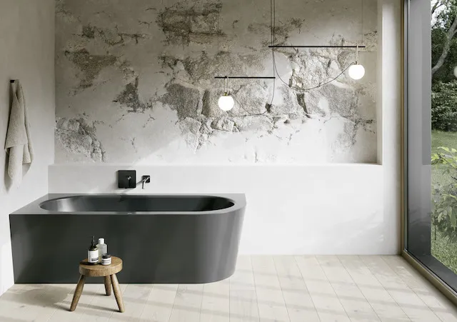 Bette BetteSilhouette Badewanne 1850x850x420 mm, Ebony, glasierter Titan-Stahl, 2-Sitzer, Eck-Einbau Bette BetteSilhouette Badewanne 1850x850x420 mm, Ebony, glasierter Titan-Stahl, 2-Sitzer, Eck-Einbau