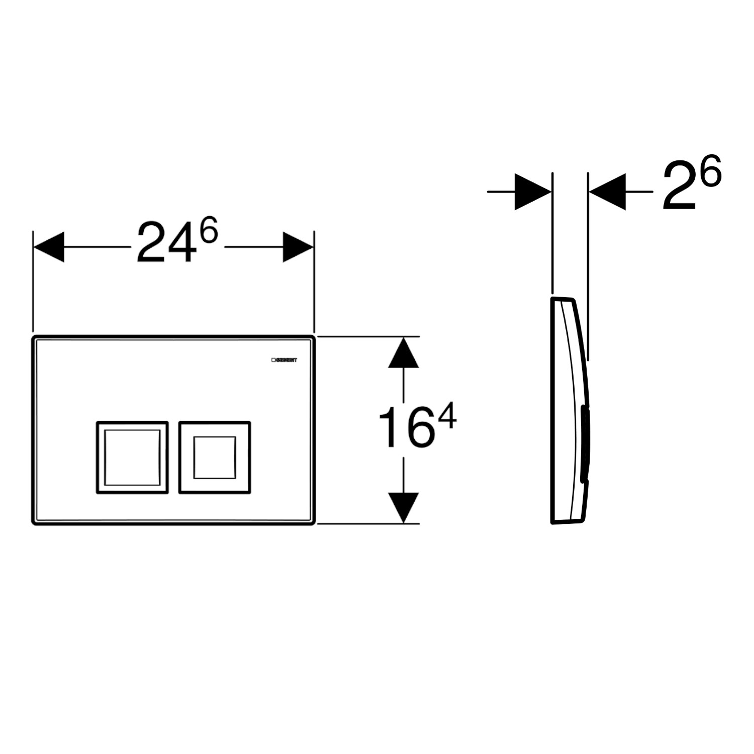 Targa Wand-WC mit DuofixBasic Vorwandelement, 112 cm mit Delta UP-Spülkasten (UP 100) und Delta50 Betätigungsplatte