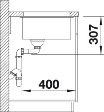 BLANCO SUBLINE 500-U