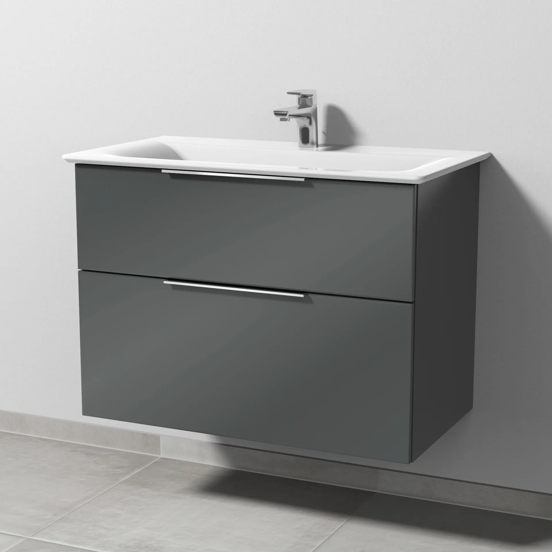 Sanipa Waschtischunterschrank „3way“ passend zu Keramik-Waschtische Connect Air von Ideal Standard 790 × 585 × 437 mm in Anthrazit (glanz) Sanipa Waschtischunterschrank „3way“ passend zu Keramik-Waschtische Connect Air von Ideal Standard 790 × 585 × 437 mm in Anthrazit (glanz)