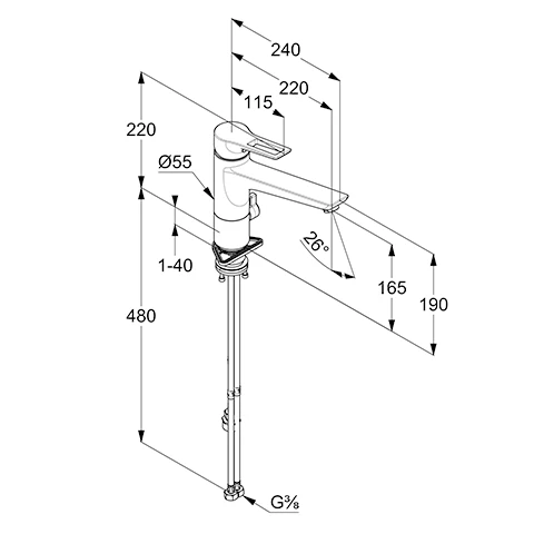 MIX SPTMultiEHM DN 15 Bügelgriff chrom MIX SPTMultiEHM DN 15 Bügelgriff chrom