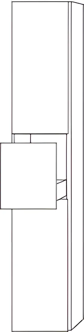 Sanipa Hochschrank „3way“ 300 × 1700 × 345 mm Anschlag links, in Eiche Natural-Touch, Anschlag links