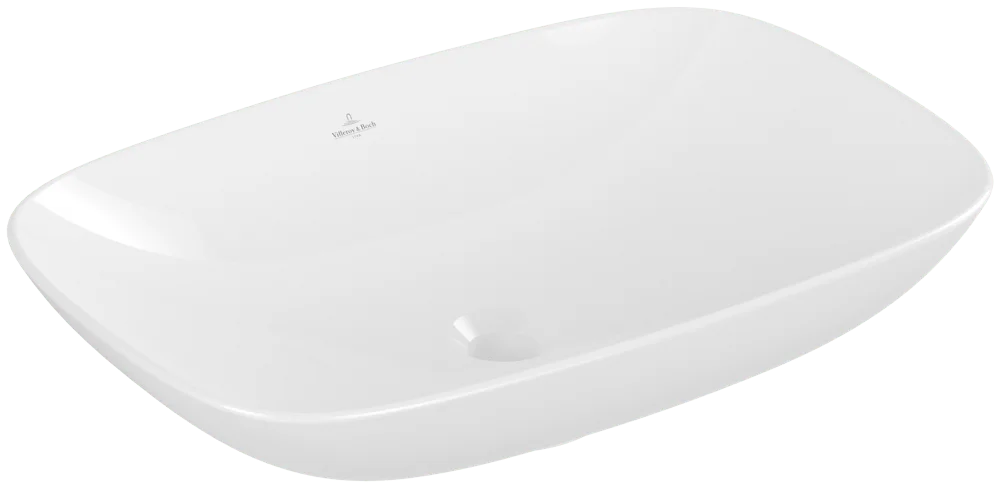 Villeroy & Boch Loop & Friends Aufsatzwaschbecken 4A5001, 620x420mm, Rechteck, Weiß Alpin