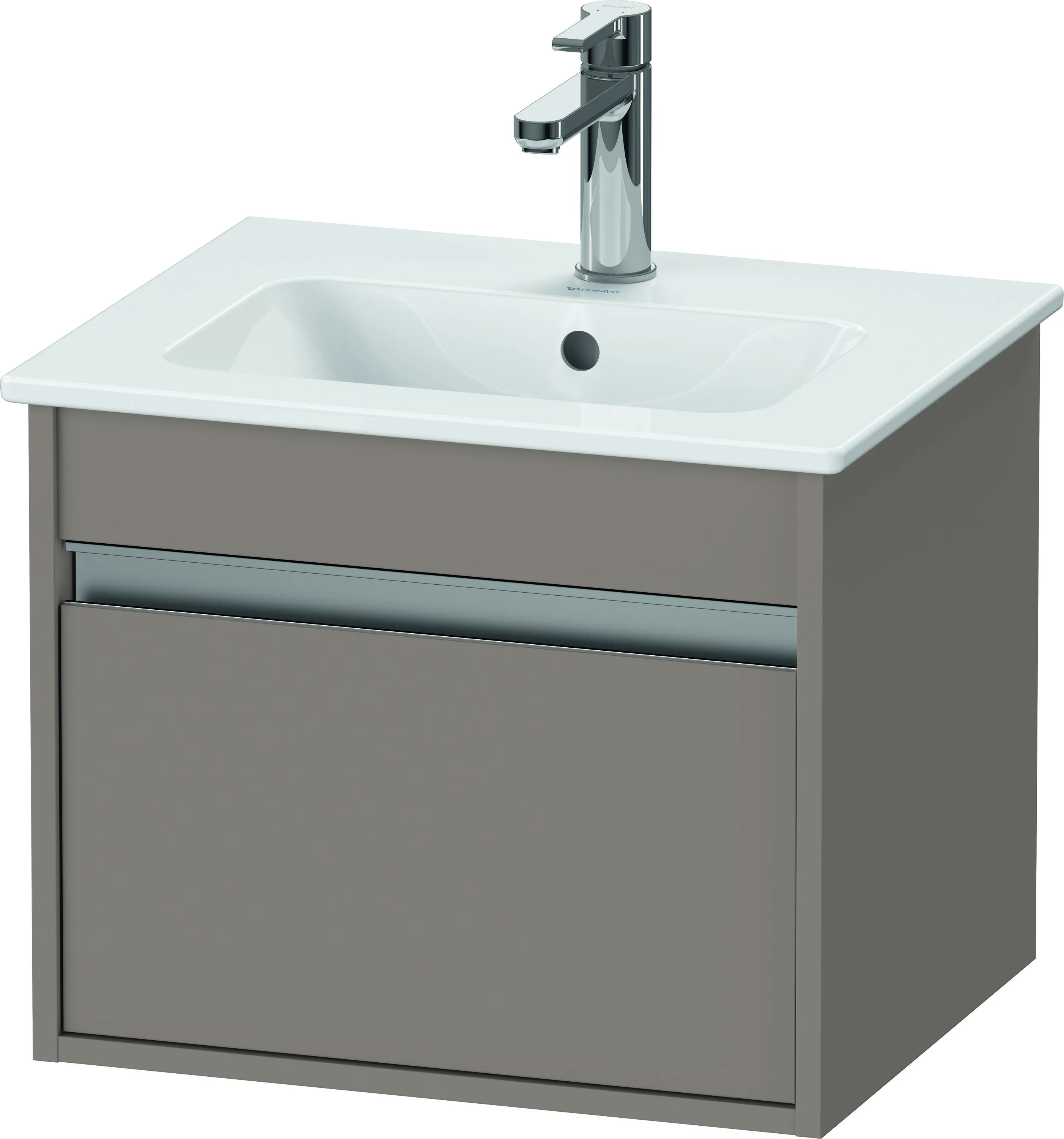 Duravit Waschtischunterschrank wandhängend „Ketho“ 50 × 41 × 41,2 cm in Basalt Matt Duravit Waschtischunterschrank wandhängend „Ketho“ 50 × 41 × 41,2 cm in Basalt Matt