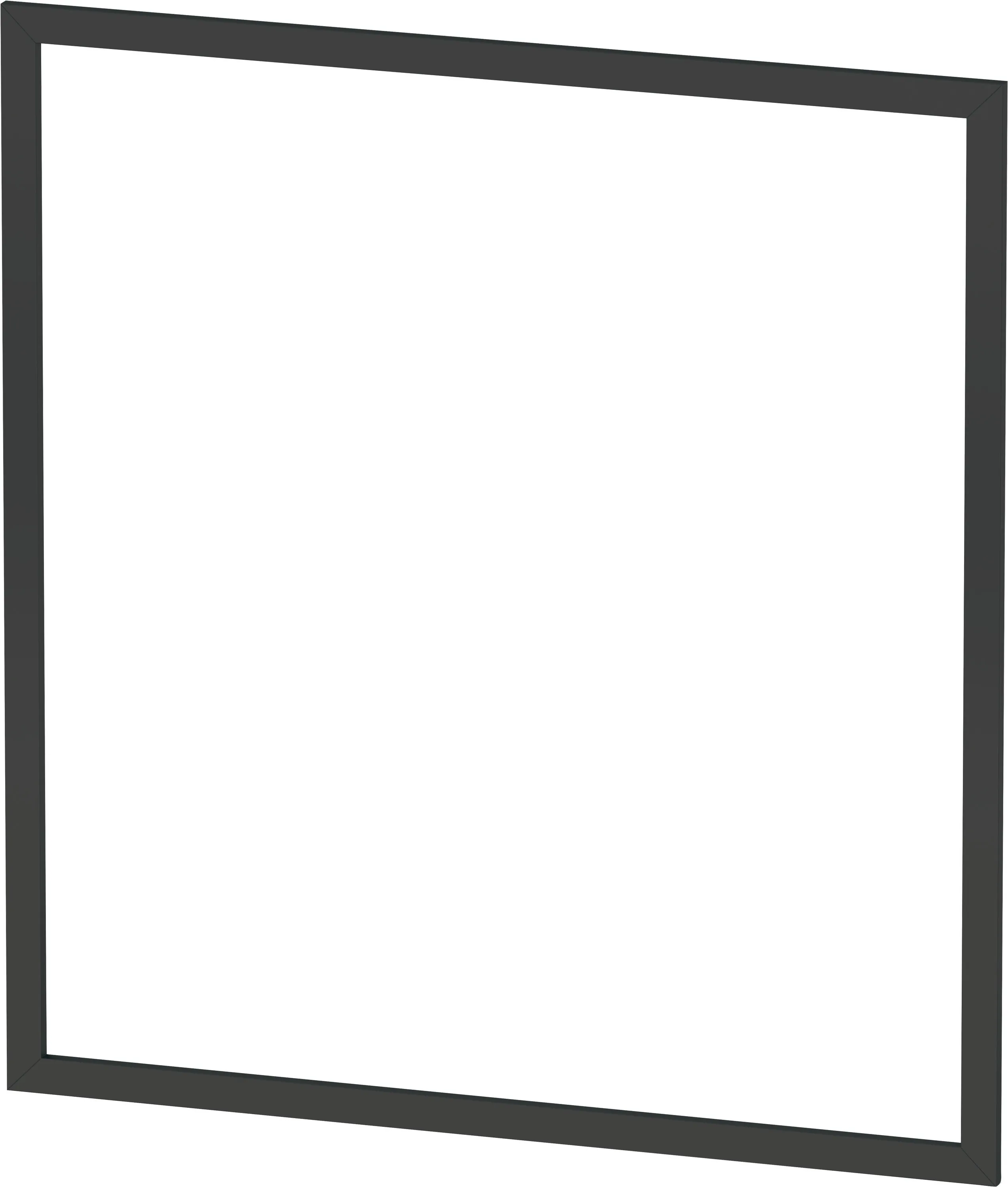 Duravit Einbaurahmen „L-Cube“ in Graphit Matt Farbe: Graphit Matt / Größe: 70 × 1 × 75,1 cm