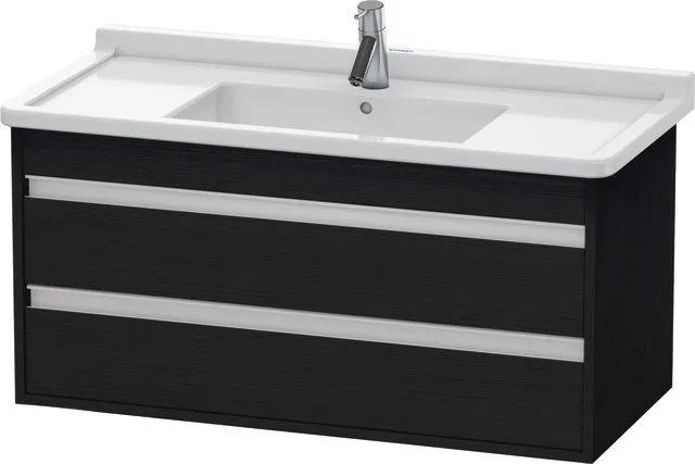 Duravit Waschtischunterschrank wandhängend „Ketho“ 100 × 48 × 45,5 cm Eiche Schwarz Duravit Waschtischunterschrank wandhängend „Ketho“ 100 × 48 × 45,5 cm Eiche Schwarz