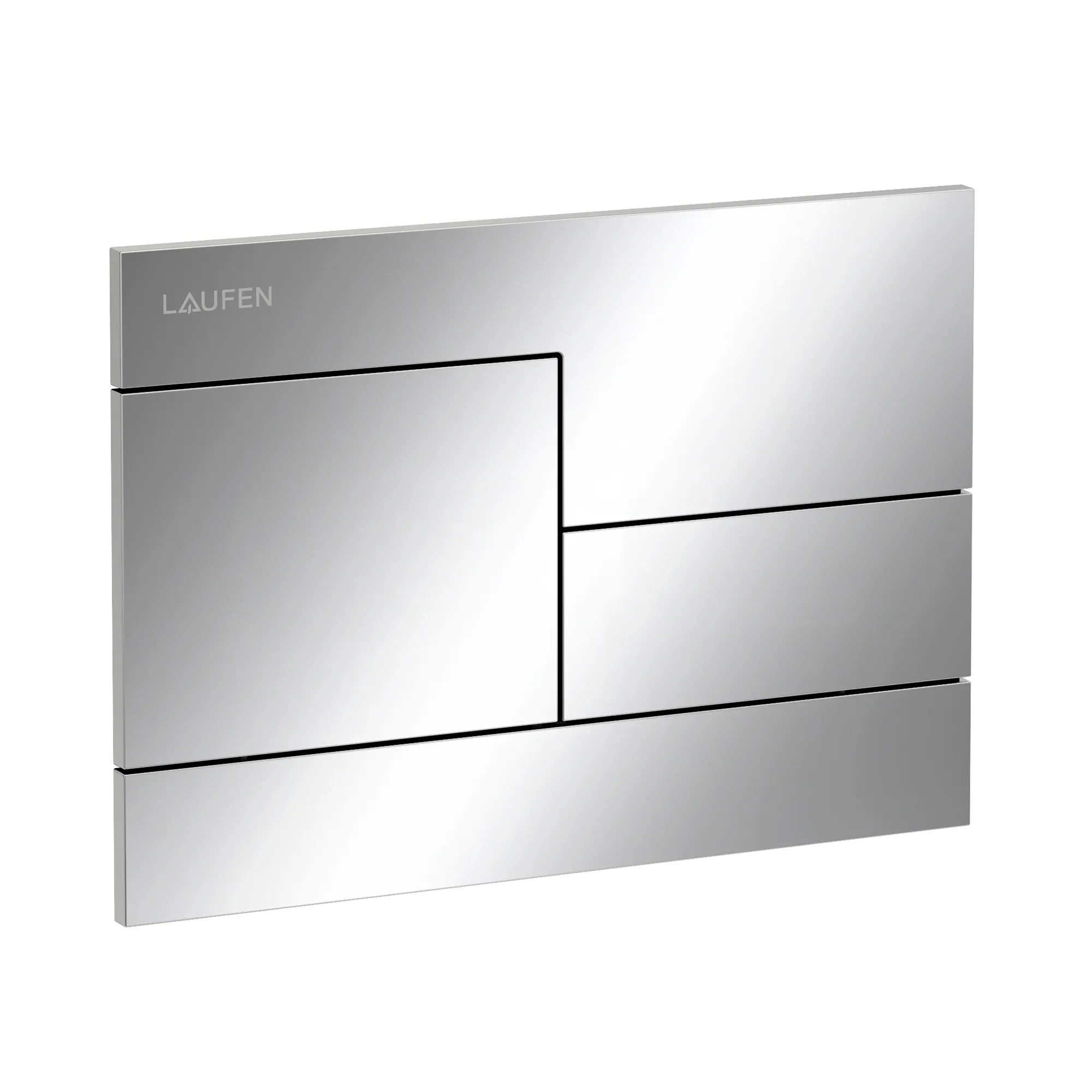 Betätigungsplatte SKYLINE INEO 208x148x6, aus Kunsstoff, für Frontbetätigung oder Betätigung von oben, für Unterputz-Spülkasten mit Dual-Flush 2-Mengen-Spülsystem, auch für flächenbündigen Einbau geeignet, weiß