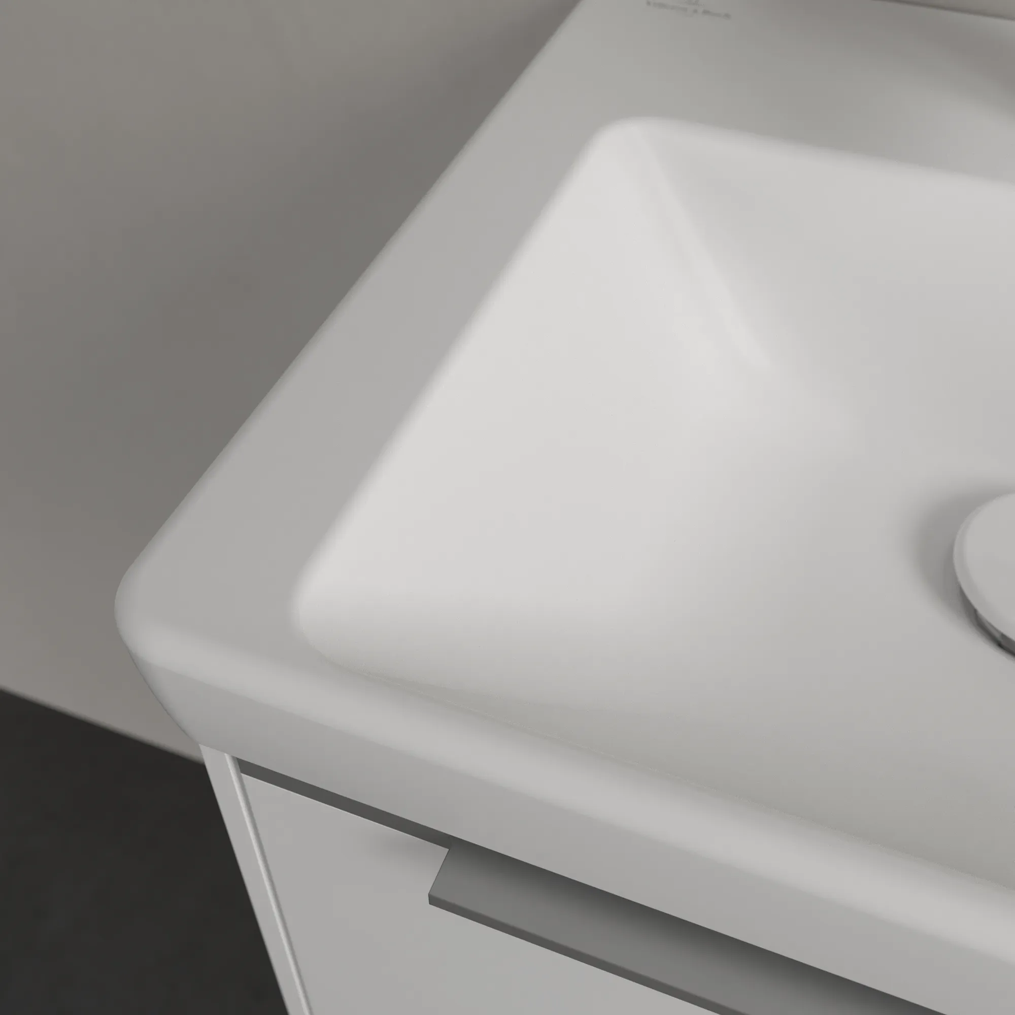 Villeroy & Boch Handwaschbecken für Montage mit Möbel „Subway 3.0“ 450 × 370 × 145 mm, mit Hahnlochbohrung, Hahnlochposition mittig in Stone White Villeroy & Boch Handwaschbecken für Montage mit Möbel „Subway 3.0“ 450 × 370 × 145 mm, mit Hahnlochbohrung, Hahnlochposition mittig in Stone White