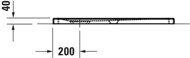 Duravit rechteck Duschwanne „Tempano“ 90 × 80 cm 