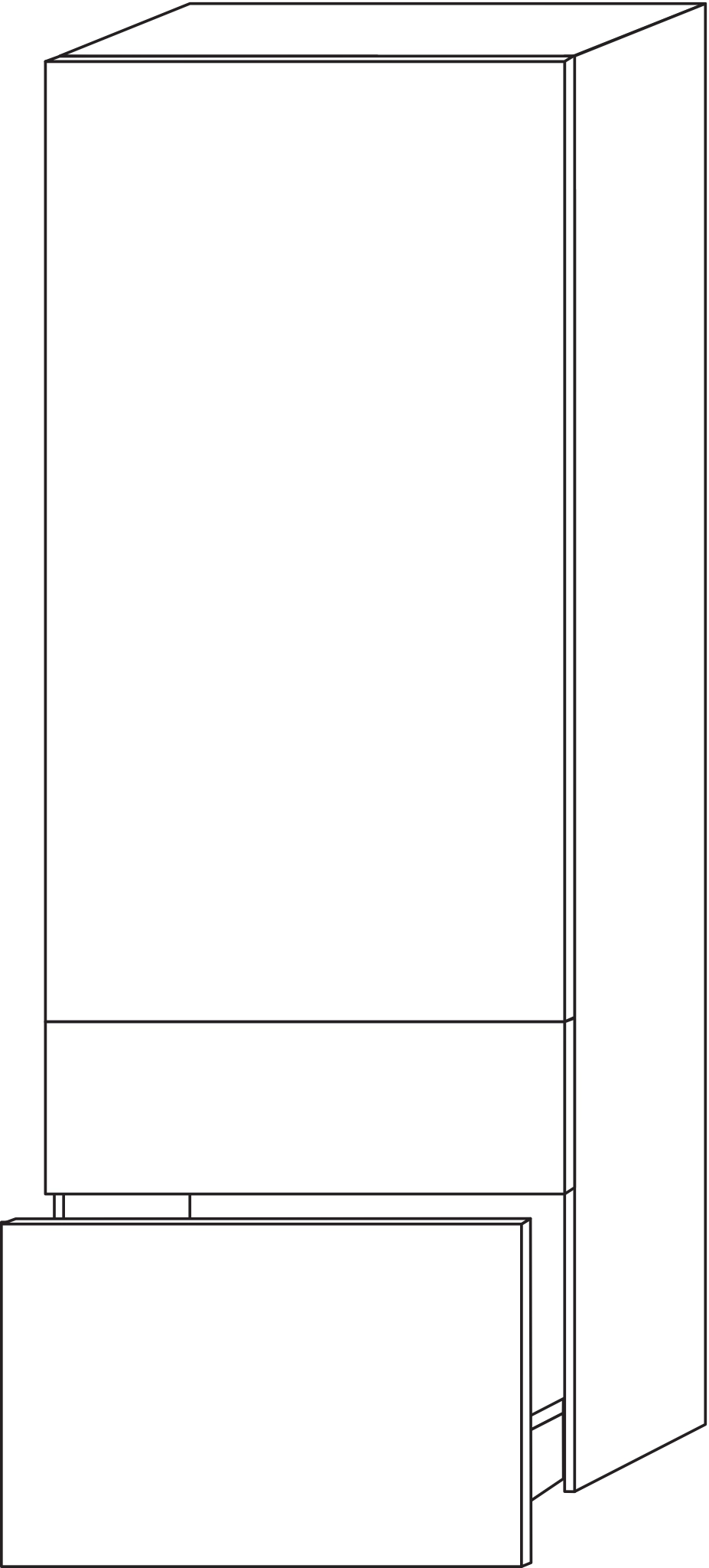 Sanipa Hochschrank „2morrow“ 525 × 1615 × 350 mm in Graphit (matt) Sanipa Hochschrank „2morrow“ 525 × 1615 × 350 mm in Graphit (matt)