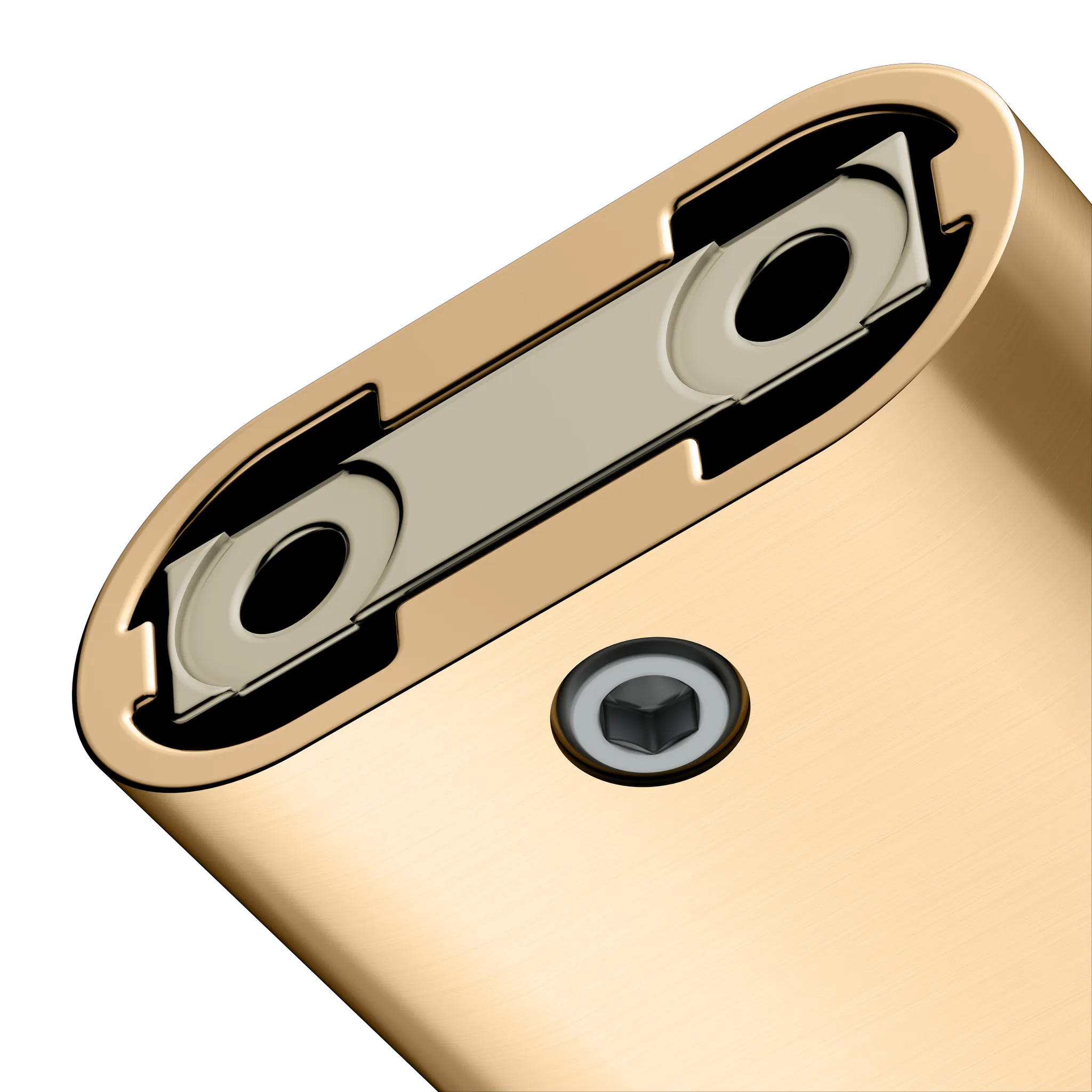 Edition 400 Handtuchhaken doppelt Messing gebürstet Edition 400 Handtuchhaken doppelt Messing gebürstet