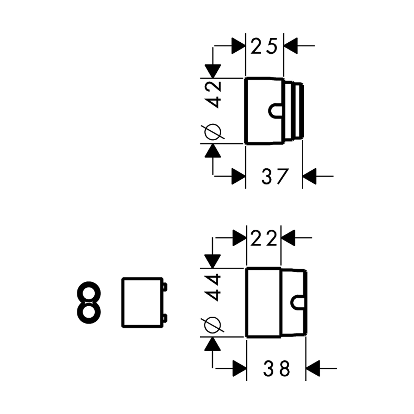 Verlängerungsset 2,5 cm