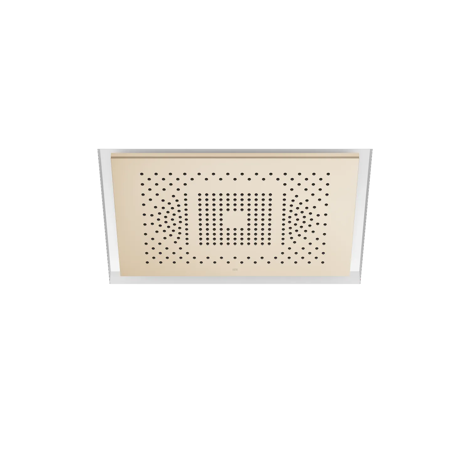 Dornbracht SERENITY SKY Regenpaneel für Deckeneinbau mit Licht FlowReduce - Champagne gebürstet (22kt Gold)