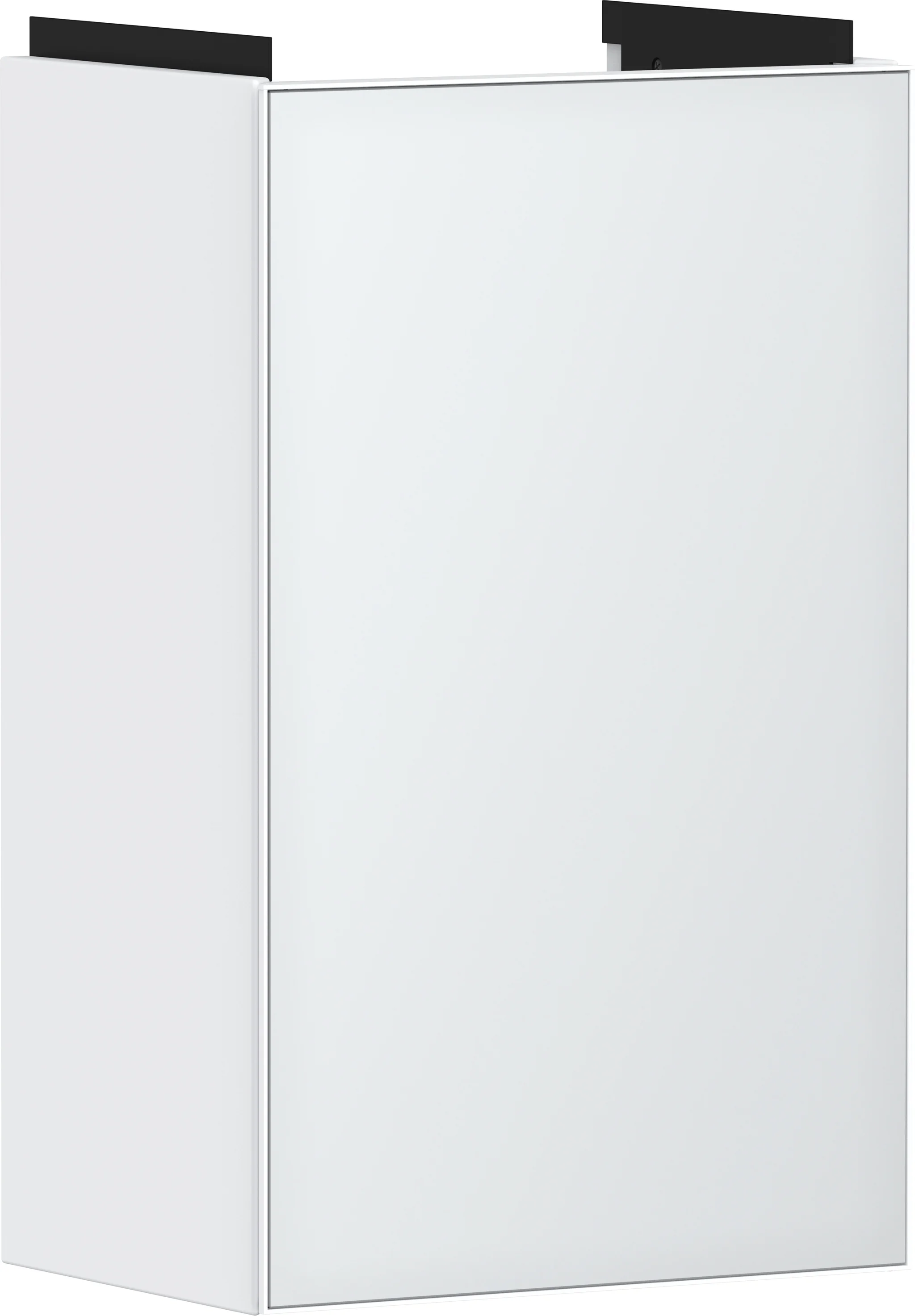 Hansgrohe Xevolos E Waschtischunterschrank Mattweiß, 340/245 mm, Türanschlag links, grifflos mit PushOpen-Funktion