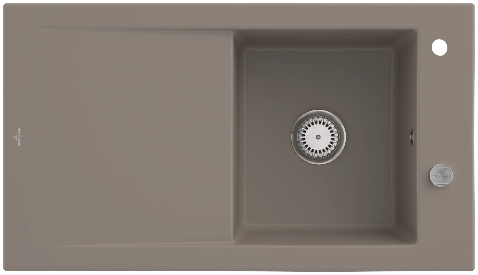 Villeroy & Boch Timeline 50 Einbauspüle 900x510mm Exc-Garn. IB reversibel aus Keramik Timber cplus