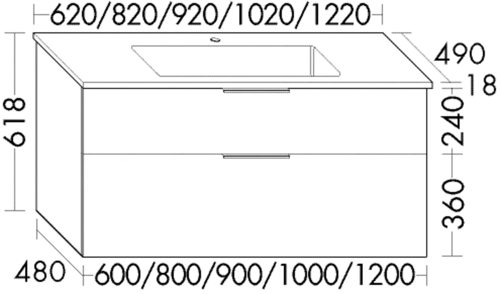 Mi-WT inkl. WTU (SHCB092), Eqio, 490x920x618, Lack Matt