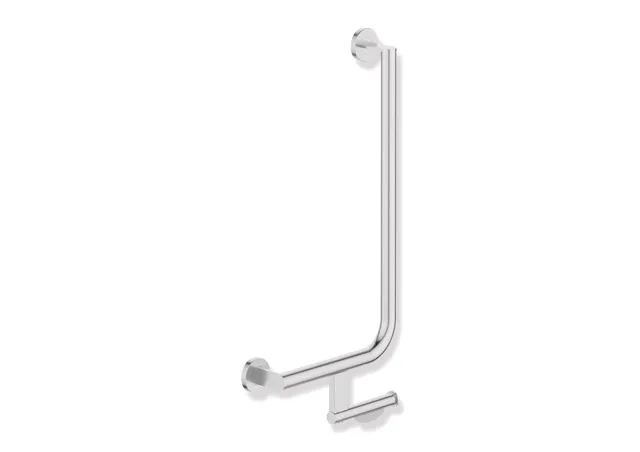 HEWI Winkelgriff mit Papierrollenhalter System 900, links, Edelstahl, 300x600 mm HEWI Winkelgriff mit Papierrollenhalter System 900, links, Edelstahl, 300x600 mm