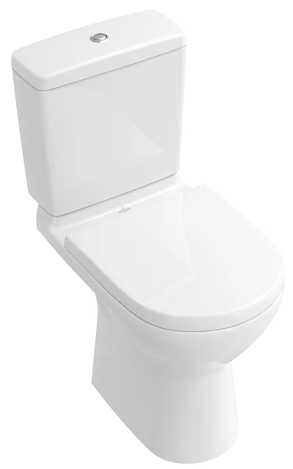 Tiefspül-WC spülrandlos für Kombination O.novo 5661R0, 360 x 646 x 430 mm, Oval, bodenstehend, Abgang waagerecht, Weiß Alpin