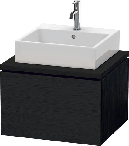 Duravit Waschtischunterschrank wandhängend „L-Cube“ 62 × 40 × 54,7 cm Eiche Schwarz Duravit Waschtischunterschrank wandhängend „L-Cube“ 62 × 40 × 54,7 cm Eiche Schwarz