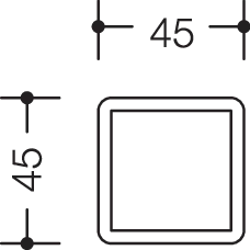 Symbolträger für Piktogramme reinweiß