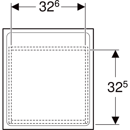 Geberit Hochschrank „Renova“ 40 × 55 × 44,5 cm Geberit Hochschrank „Renova“ 40 × 55 × 44,5 cm